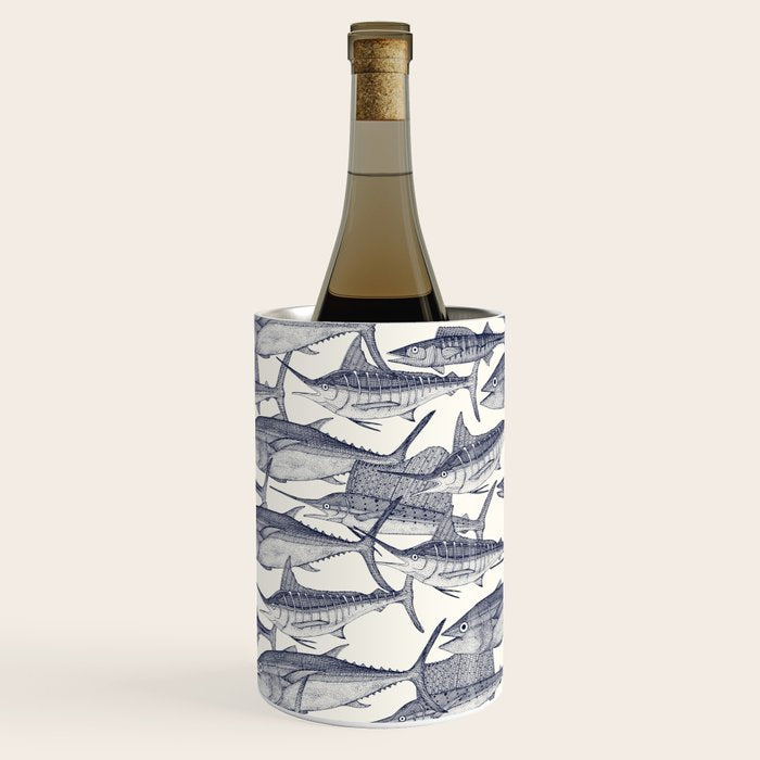 Atlantic fish blue Wine Chiller Gallery Image 2