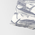 Atlantic fish blue Pillow Sham Gallery Image 4