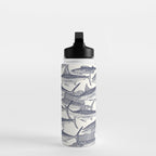 Atlantic fish blue Water Bottle Gallery Image 3
