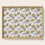 Watercolor Oysters and Seaweed Pattern Serving Tray Gallery Image 1