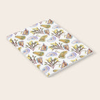 Watercolor Oysters and Seaweed Pattern Notebook Gallery Image 2