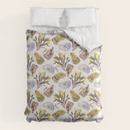 Watercolor Oysters and Seaweed Pattern Comforter Gallery Image 6