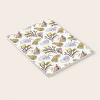 Watercolor Oysters and Seaweed Pattern Notebook Gallery Image 3
