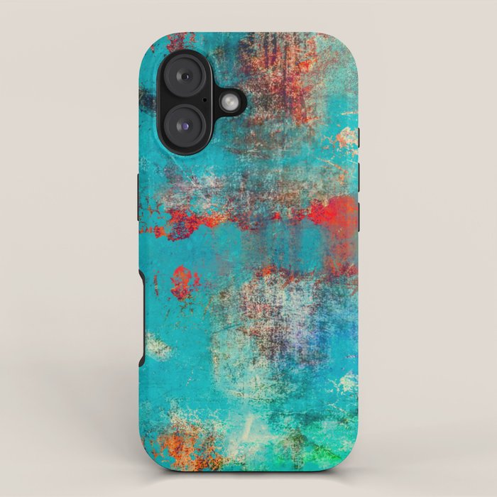 Aztec Turquoise Stone Abstract Texture Design Art iPhone Case Gallery Image 1