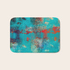 Aztec Turquoise Stone Abstract Texture Design Art Bath Mat Gallery Image 1