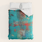 Aztec Turquoise Stone Abstract Texture Design Art Comforter Gallery Image 6