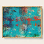 Aztec Turquoise Stone Abstract Texture Design Art Serving Tray Gallery Image 1