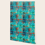 Aztec Turquoise Stone Abstract Texture Design Art Wallpaper Gallery Image 2