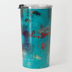 Aztec Turquoise Stone Abstract Texture Design Art Travel Mug Gallery Image 3