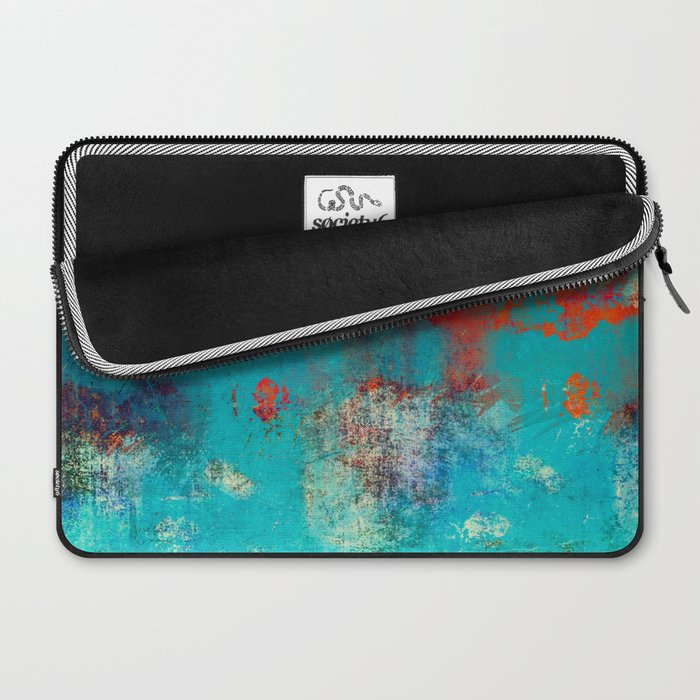 Aztec Turquoise Stone Abstract Texture Design Art Laptop Sleeve Gallery Image 2