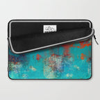 Aztec Turquoise Stone Abstract Texture Design Art Laptop Sleeve Gallery Image 2