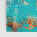 Aztec Turquoise Stone Abstract Texture Design Art Poster Gallery Image 3