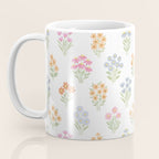 Delicate Hand-Drawn Pastel Floral Meadow Wildflowers  Coffee Mug Gallery Image 3