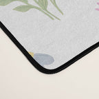 Delicate Hand-Drawn Pastel Floral Meadow Wildflowers  Desk Mat Gallery Image 4
