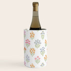 Delicate Hand-Drawn Pastel Floral Meadow Wildflowers  Wine Chiller Gallery Image 3