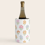 Delicate Hand-Drawn Pastel Floral Meadow Wildflowers  Wine Chiller Gallery Image 2