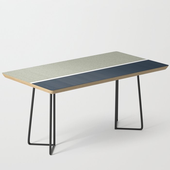 Linen Sage & Navy Coffee Table Gallery Image 1