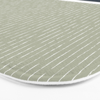 Linen Sage & Navy Bath Mat Gallery Image 3