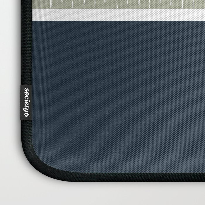 Linen Sage & Navy Laptop Sleeve Gallery Image 3