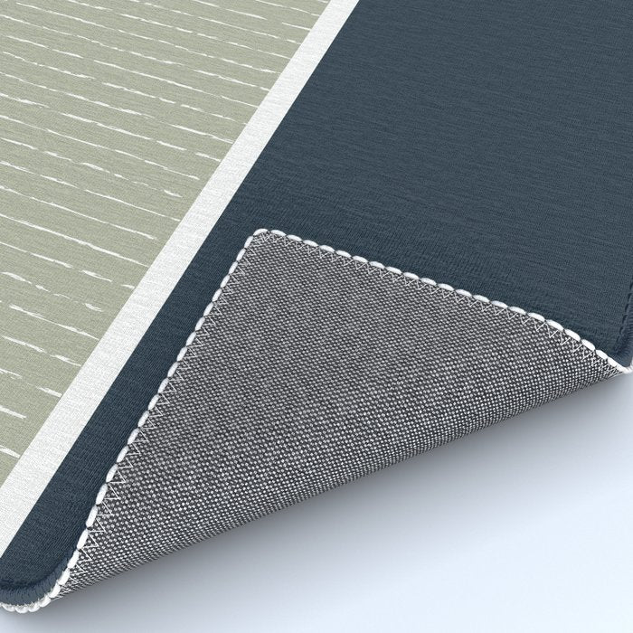 Linen Sage & Navy Rug Gallery Image 4