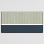 Linen Sage & Navy Desk Mat Gallery Image 3
