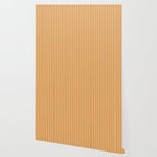 Minimal Line Curvature XII Orange Mid Century Modern Arch Abstract Wallpaper Gallery Image 2