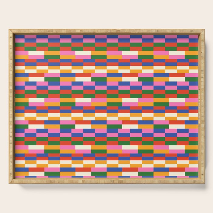 Colorful Bricks Serving Tray Gallery Image 1