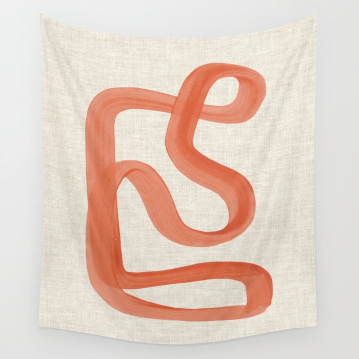 Orange Goes Around Wall Tapestry Gallery Image 1