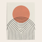 Orange Sun Mid-Century Full Poster Gallery Image 4