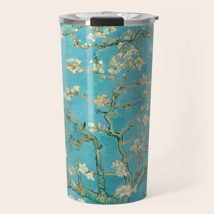 Van Gogh Almond Blossoms Painting Travel Mug Gallery Image 1