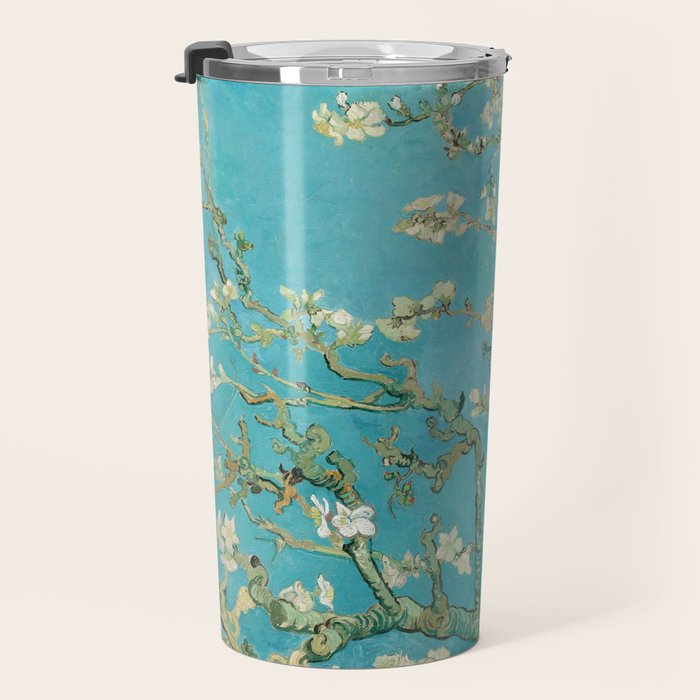 Van Gogh Almond Blossoms Painting Travel Mug Gallery Image 3
