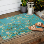 Van Gogh Almond Blossoms Painting Outdoor Rug Gallery Image 2