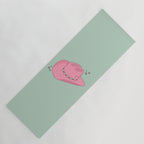 Pink And Green Colorful Cowboy Hat Yoga Mat Gallery Image 1