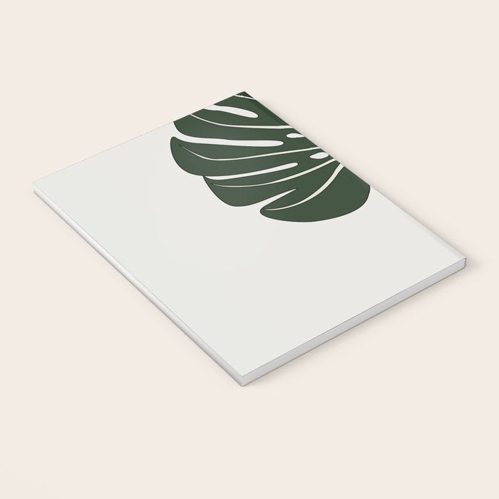 Split Philodendron Leaf Illustration Notebook Gallery Image 3