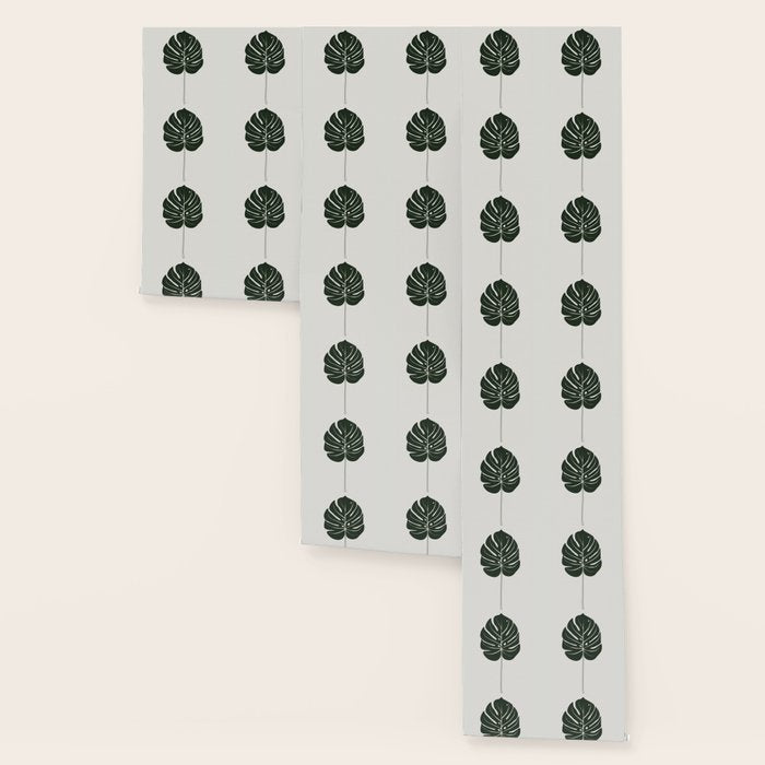 Split Philodendron Leaf Illustration Wallpaper Gallery Image 3