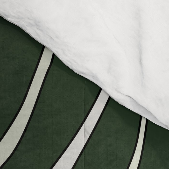 Split Philodendron Leaf Illustration Comforter Gallery Image 4