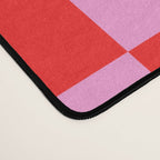 Pink Checkered And Red Bright Modern Shape Geometric Pattern Desk Mat Gallery Image 4