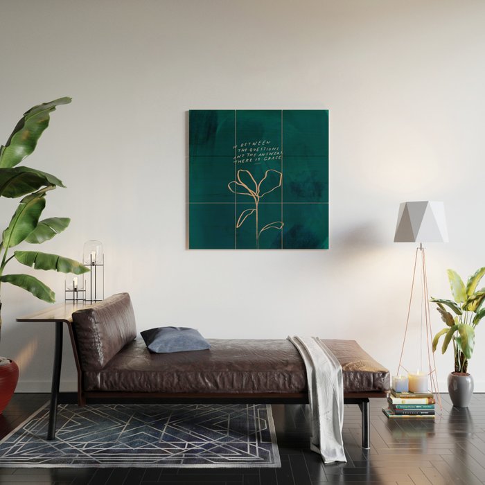"In Between The Questions And The Answers, There Is Grace." Wood Wall Art Gallery Image 2
