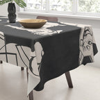 Minimal Abstract Dogs Art 1 Tablecloth Gallery Image 3