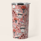 Fungi Farmer Land (Mushroom Land) - RED Travel Mug Gallery Image 1