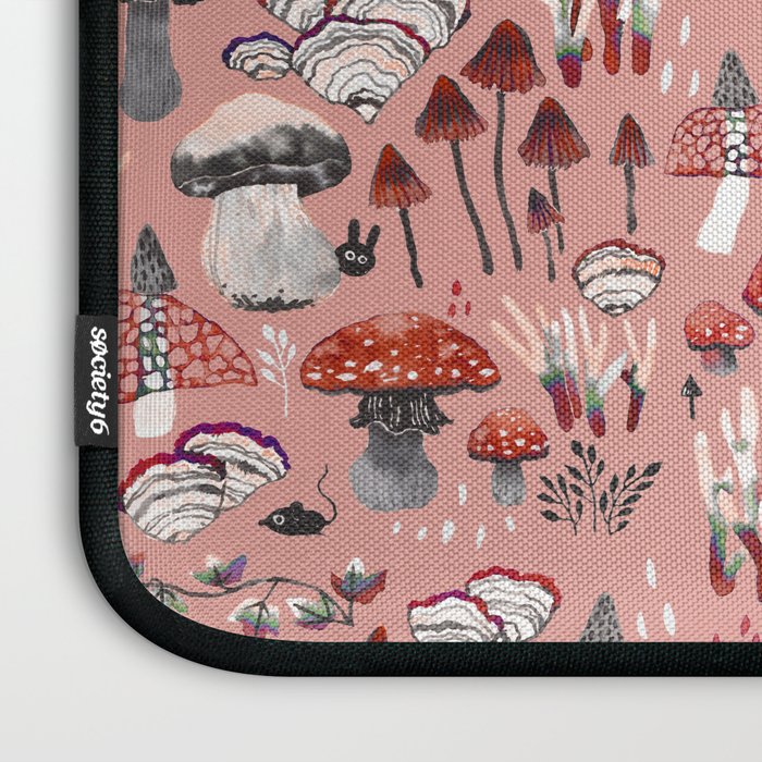 Fungi Farmer Land (Mushroom Land) - RED Laptop Sleeve Gallery Image 3