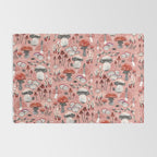 Fungi Farmer Land (Mushroom Land) - RED Rug Gallery Image 2
