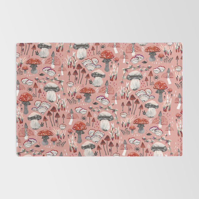 Fungi Farmer Land (Mushroom Land) - RED Rug Gallery Image 2