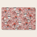 Fungi Farmer Land (Mushroom Land) - RED Cutting Board Gallery Image 1