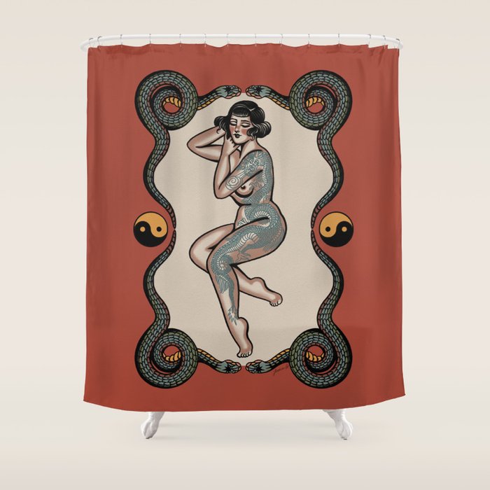 Peaceful among chaos  Shower Curtain Gallery Image 1