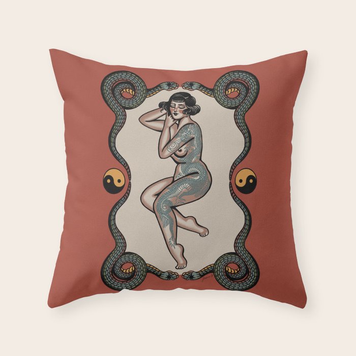 Peaceful among chaos  Throw Pillow Gallery Image 6