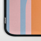 Striped Archway Bold Color Block Pattern in Pink, Orange, and Baby Blue Laptop Sleeve Gallery Image 3