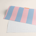 Striped Archway Bold Color Block Pattern in Pink, Orange, and Baby Blue Wrapping Paper Gallery Image 2