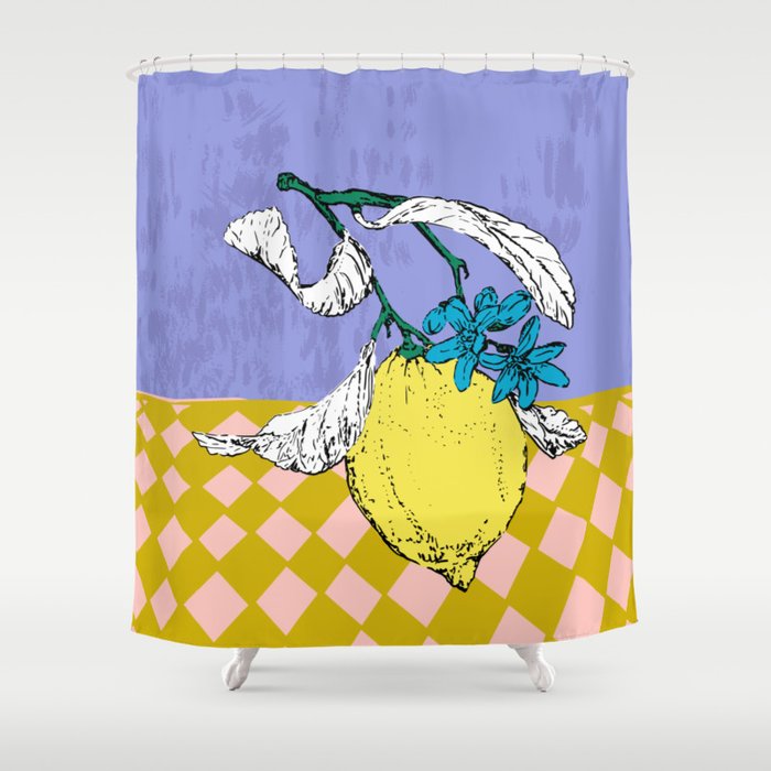 Super fruits - Lemon Fertility Shower Curtain Gallery Image 1