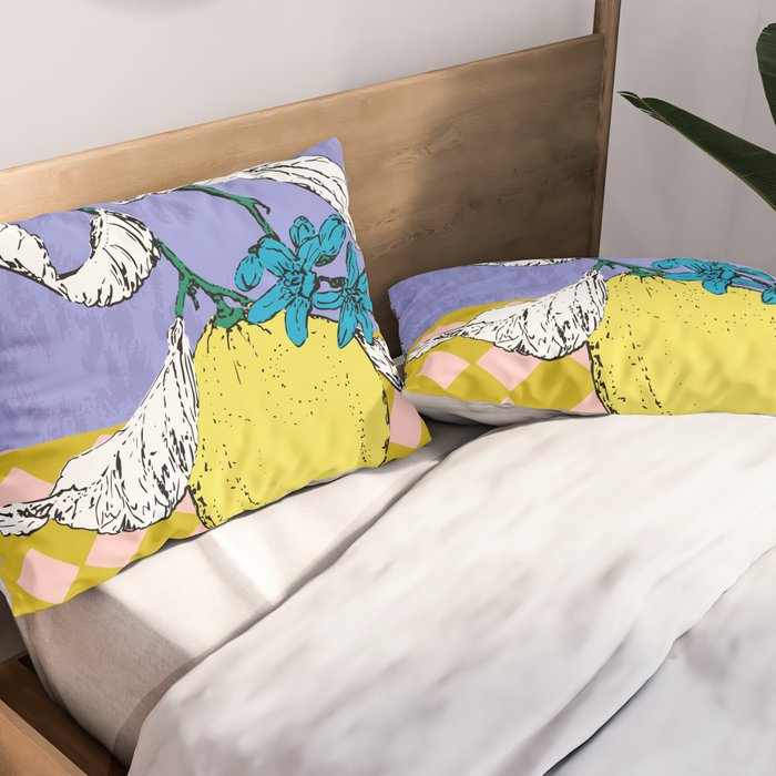 Super fruits - Lemon Fertility Pillow Sham Gallery Image 2